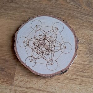 Metatronova krychle, podložka menší NELAKOVANÁ